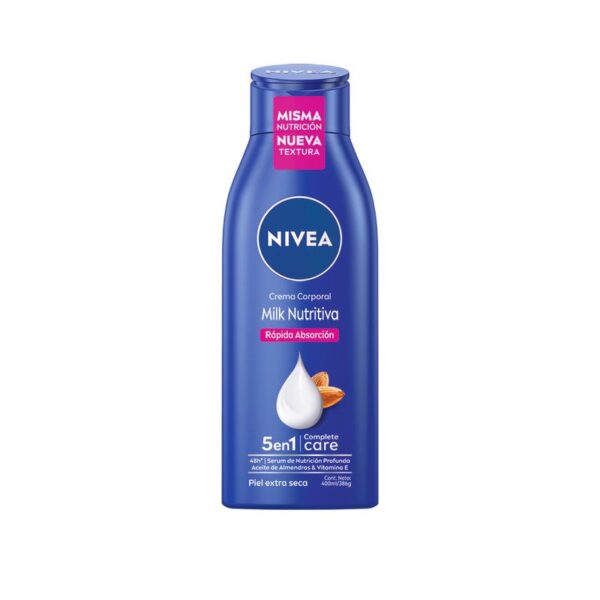 Foto de Crema Corporal Hidratante Nivea Milk Nutritiva 5 en 1 x 400 ml