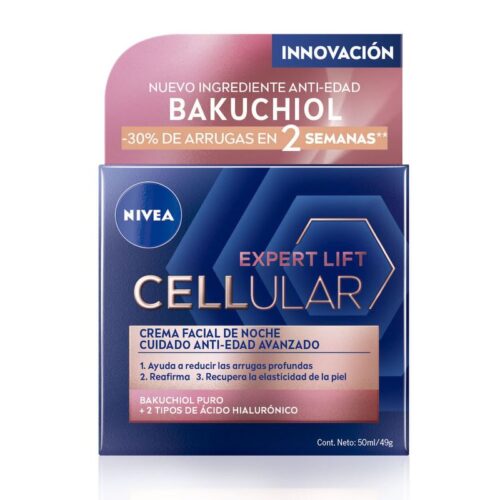 Foto de Crema Facial Antiedad de Noche Nivea Cellular Lift Expert con Bakuchiol x 50 ml