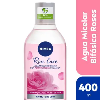 Imagen de Agua Micelar Nivea Rose Care Bifásica x400ml un producto de Cuidado de la Piel.
