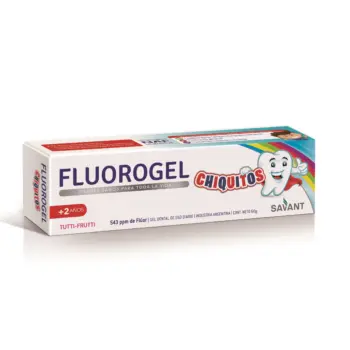 Imagen de Fluorogel Chiquitos Gel Tutti Fruti x60gr un producto de Cuidado Personal.