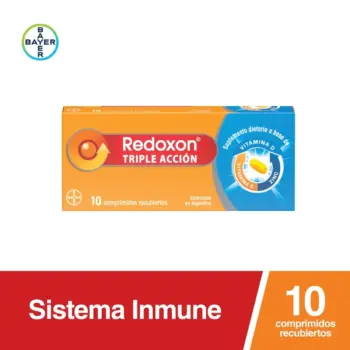Imagen de Redoxon Triple Acción Comprimidos Recubiertos x 10 un producto de Nutrición y Deportes.