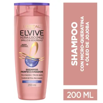 Imagen de Shampoo Elvive Kera-Liso Brillo y Sedosidad x200ml un producto de Cuidado Personal.