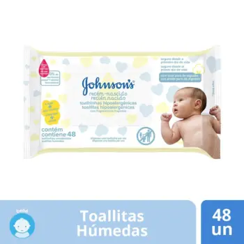 Imagen de Toallas Húmedas Johnson Baby Desde El Primer Día x48un un producto de Mundo Bebé.