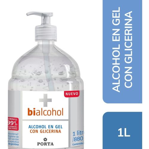 Foto de producto: Bialcohol Alcohol En Gel Con Glicerina Dosificador 1 Litro