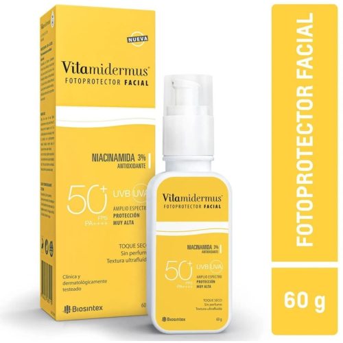 Foto de producto: Vitamidermus Fotoprotección Facial Fps50 Toque Seco 60g