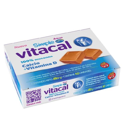 Foto de Producto Suplemento Dietario Vitacal Caramelo Masticable Dulce de Leche x 60 un