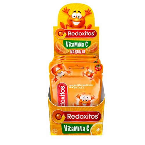 Foto de Producto Suplemento Dietario Redoxitos a base de Vitamina C x 6 sobres x 25 Pastillas Masticables c/u